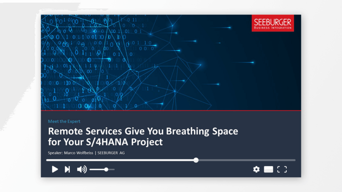 Remote Services Give You Breathing Space for Your S/4HANA Project