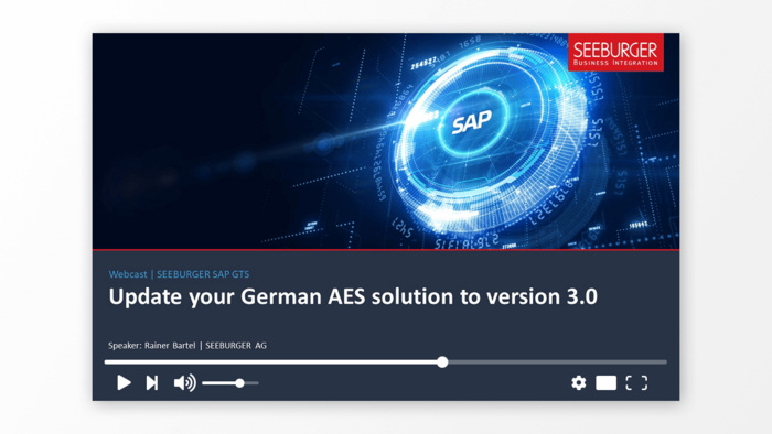 SAP GTS – Update your German AES Solution to Version 3.0